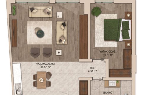 Daire 1+1 Beşiktaş, İstanbul, Türkiye №238746 - 11