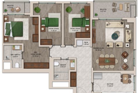 Daire 1+1 Beşiktaş, İstanbul, Türkiye №238746 - 13