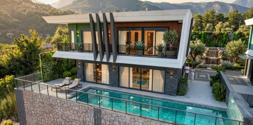 4+1 Villa  i Oba, Antalya, Tyrkia Nr. 238676
