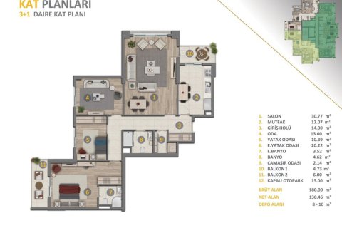 Leilighet i Basaksehir, Istanbul, Tyrkia Nr. 238880 - 6