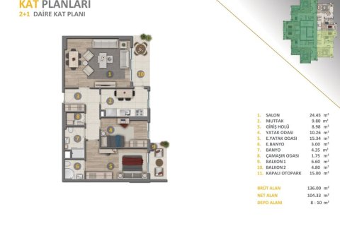 Leilighet i Basaksehir, Istanbul, Tyrkia Nr. 238880 - 5