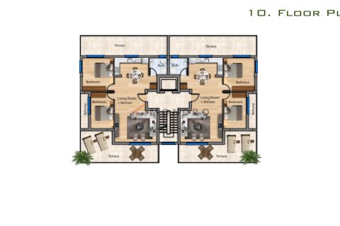 Apartment for sale in Northern Cyprus, studio, 55m2, No. 168099 – photo 21