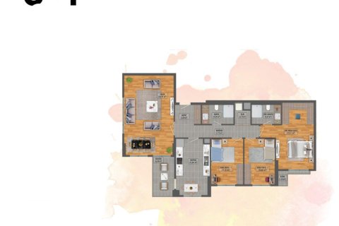 Lägenhet  i Basaksehir, Istanbul, istanbul, Turkiet Nr. 238883 - 9