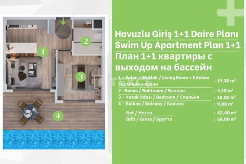 1+1 Wohnung  in Aksu, Antalya, Türkei Nr. 238851 - 29