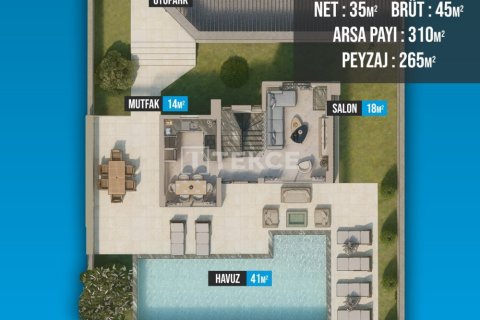Villa for sale in Fethiye, Mugla, Turkey, 3 bedrooms, 165m2, No. 238132 – photo 21