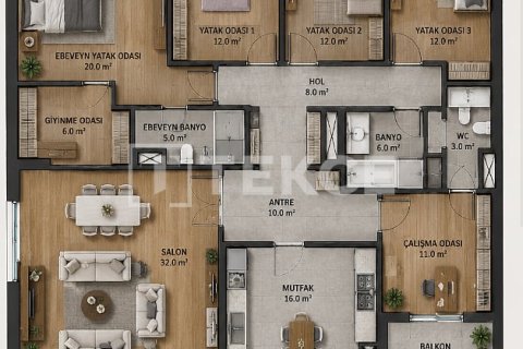 4+1 Wohnung in Mersin, Türkei Nr. 238471 - 19
