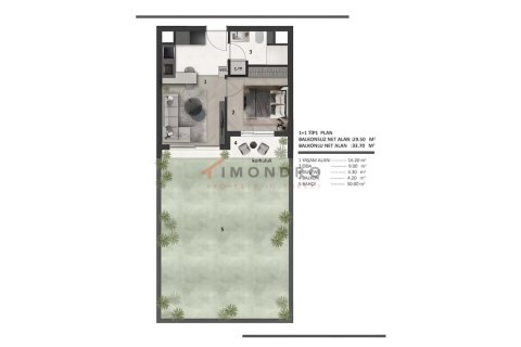Apartment for sale in Aksu, Antalya, Turkey, 1 bedroom, 41m2, No. 238699 – photo 13