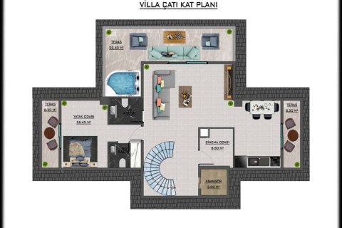Villa 5+1 Kargıcak, Alanya, Antalya, Türkiye №238242 - 19