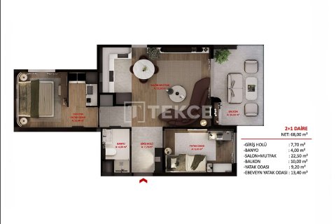 Продажа квартиры в Бурсе, Турция 2+1, 80м2, №238802 – фото 20