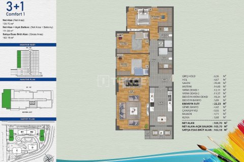 3+1 Leilighet  i Istanbul, Tyrkia Nr. 238495 - 23