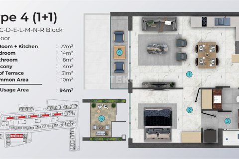 3+1 Wohnung in Iskele, Nr. 238682 - 26