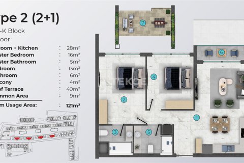 3+1 Wohnung in Iskele, Nr. 238682 - 28
