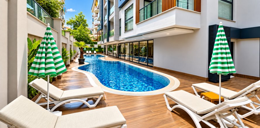 Daire  1+1  Alanya, Antalya, Türkiye №210364