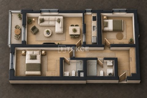 2+1 Lejlighed  i Antalya, Tyrkiet Nr. 212662 - 25