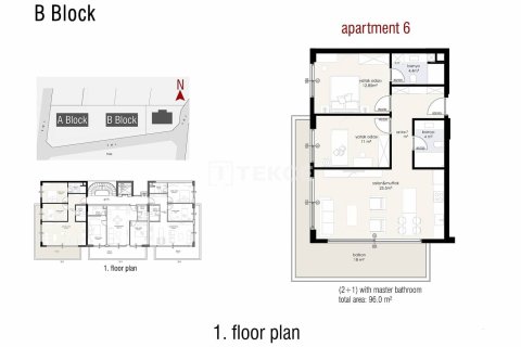 2+1 Leilighet i Alanya, Antalya, Tyrkia Nr. 238603 - 21