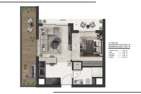 Daire 1+1 Aksu, Antalya, Türkiye №238445 - 18