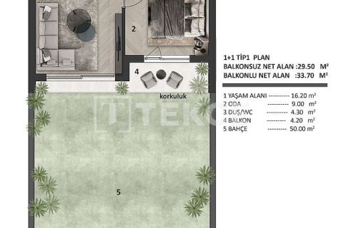 Daire 1+1 Aksu, Antalya, Türkiye №238445 - 17