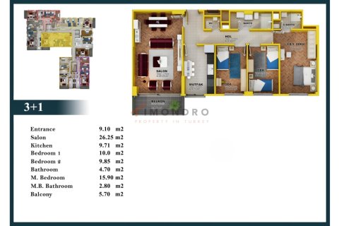 4+1 Lejlighed  i Küçükçekmece, Istanbul, Tyrkiet Nr. 238372 - 13