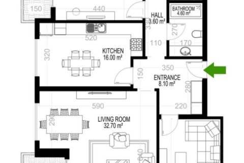 3+1 Apartment in Yekta Kingdom Premium, Mahmutlar, Antalya, Turkey No. 160680