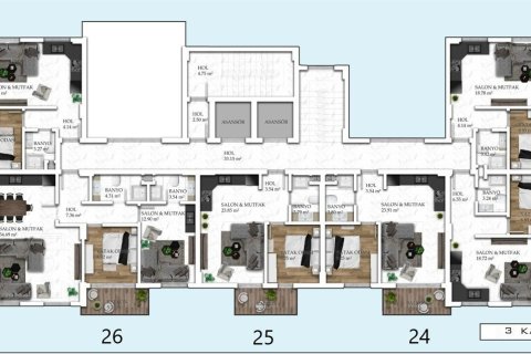 Apartment for sale in Avsallar, Antalya, Turkey, 1 bedroom, 55m2, No. 47427 – photo 27