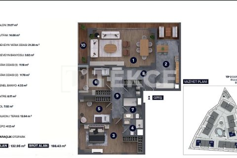 Продажа квартиры в Чекмекёе, Стамбуле, Турция 3+1, 198м2, №238324 – фото 15