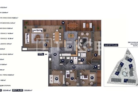 Продажа квартиры в Чекмекёе, Стамбуле, Турция 3+1, 198м2, №238324 – фото 16