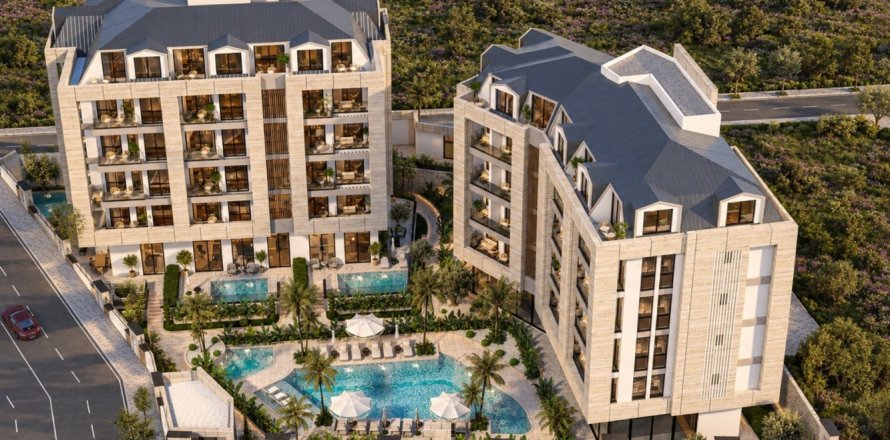 1+0 Lägenhet i Oba, Antalya, Turkiet Nr. 228627