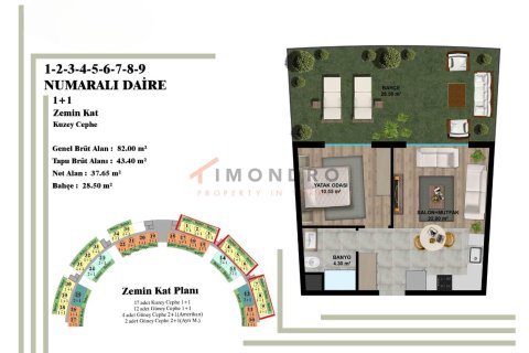 3+1 Leilighet i Aksu, Antalya, Tyrkia Nr. 238618 - 13