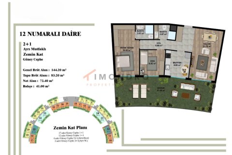 3+1 Leilighet i Aksu, Antalya, Tyrkia Nr. 238618 - 14