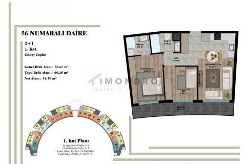 3+1 Leilighet i Aksu, Antalya, Tyrkia Nr. 238618 - 12