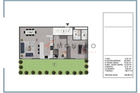 2+1 Lejlighed i Aksu, Antalya, Tyrkiet Nr. 238696 - 20