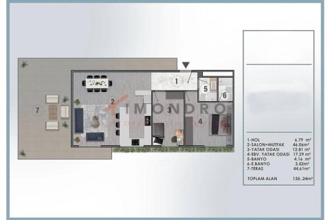 2+1 Lejlighed i Aksu, Antalya, Tyrkiet Nr. 238696 - 21