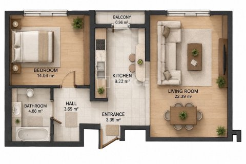 2+1 Leilighet i Istanbul, Tyrkia Nr. 238467 - 16