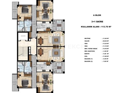 Продажа квартиры в Бурсе, Турция 3+1, 120м2, №238334 – фото 11