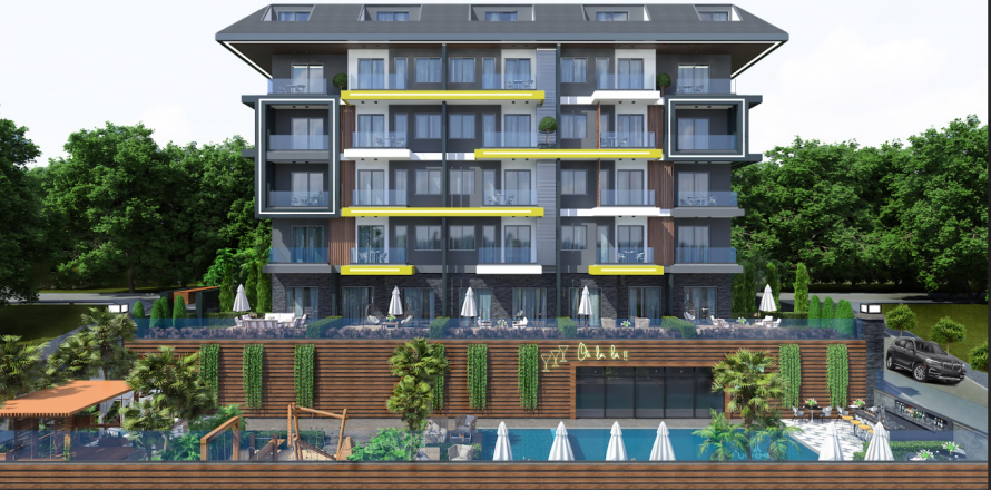 3+1 Takvåning i Kestel, Antalya, Turkiet Nr. 102995