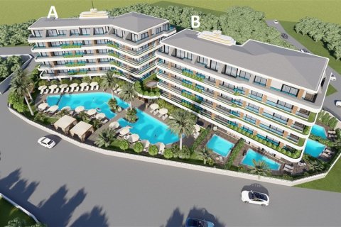 1+1 Lejlighed  i Oba, Antalya, Tyrkiet Nr. 98674