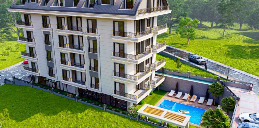 3+1 Takleilighet  i Alanya, Antalya, Tyrkia Nr. 102112