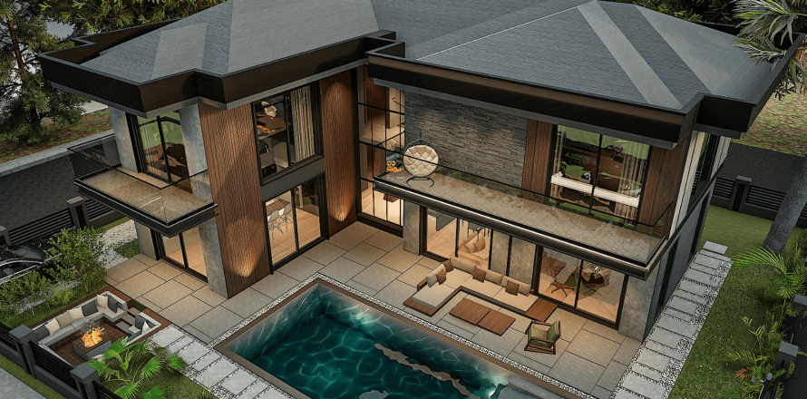 4+1 Villa in Fethiye, Mugla, Turkey No. 212444