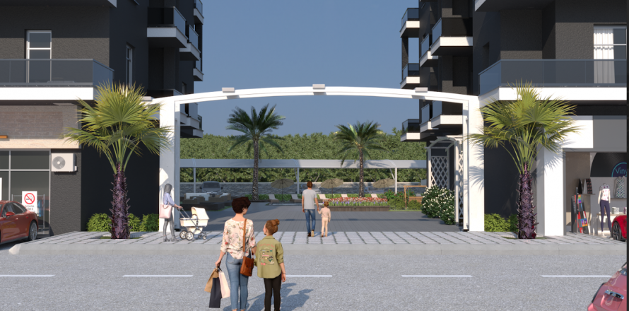 2+1 Lägenhet  i Oba, Antalya, Turkiet Nr. 98607