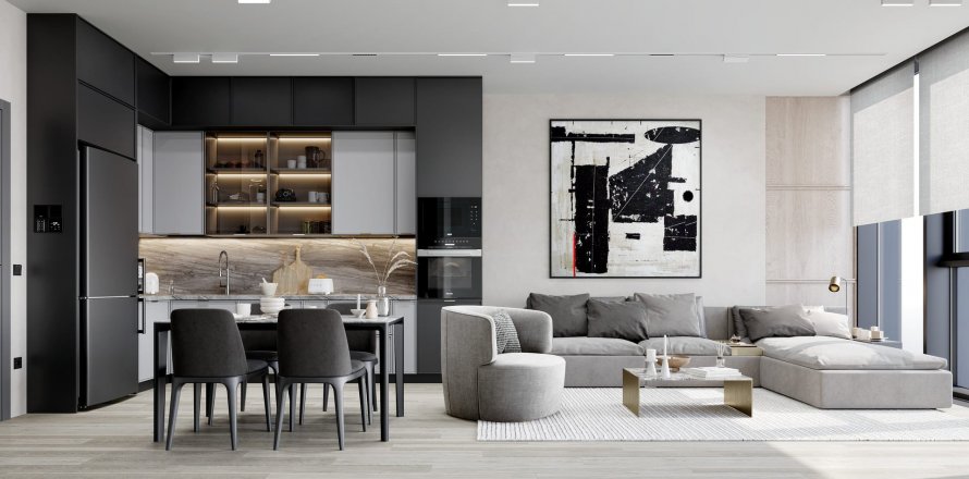 1+1 Apartment in Asoy Plaza 9, Zeytinburnu, Istanbul, Turkey No. 90781