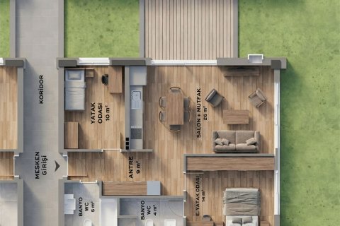 2+1 Lejlighed i Konyaalti, Antalya, Tyrkiet Nr. 238064 - 3