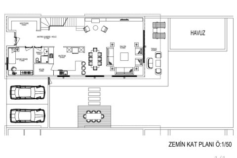 5+1 Villa  i Antalya, Turkiet Nr. 135546 - 5