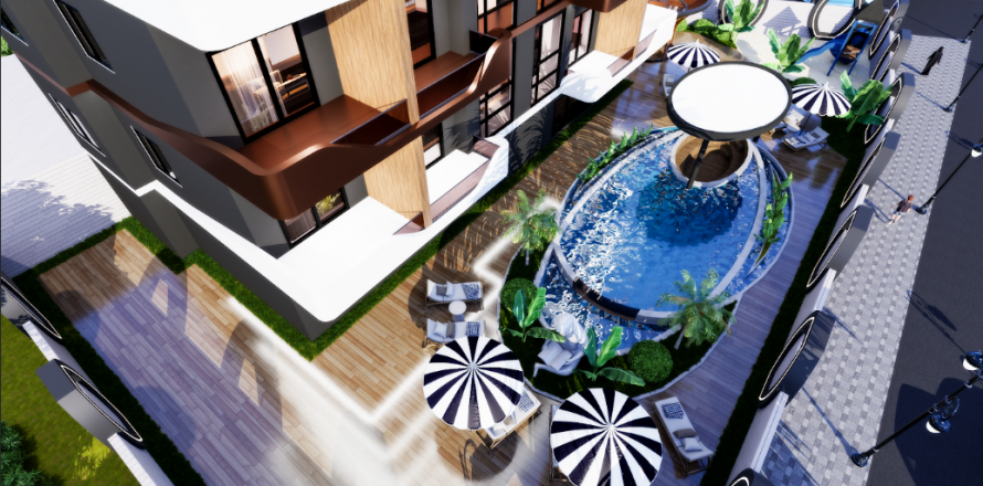 2+1 Penthouse i Mahmutlar, Antalya, Tyrkiet Nr. 107412