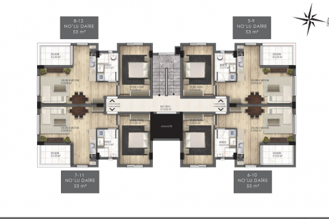 3+1 Penthouse  i Gazipasa, Antalya, Tyrkiet Nr. 98575 - 3
