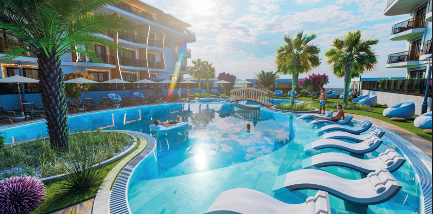 3+1 Leilighet  i Kargicak, Alanya, Antalya, Tyrkia Nr. 106915