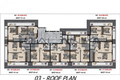 3+1 Takleilighet i Mahmutlar, Antalya, Tyrkia Nr. 96448 - 26