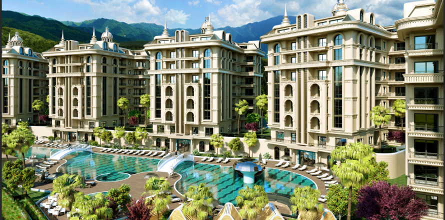 4+1 Takleilighet i Oba, Antalya, Tyrkia Nr. 107505