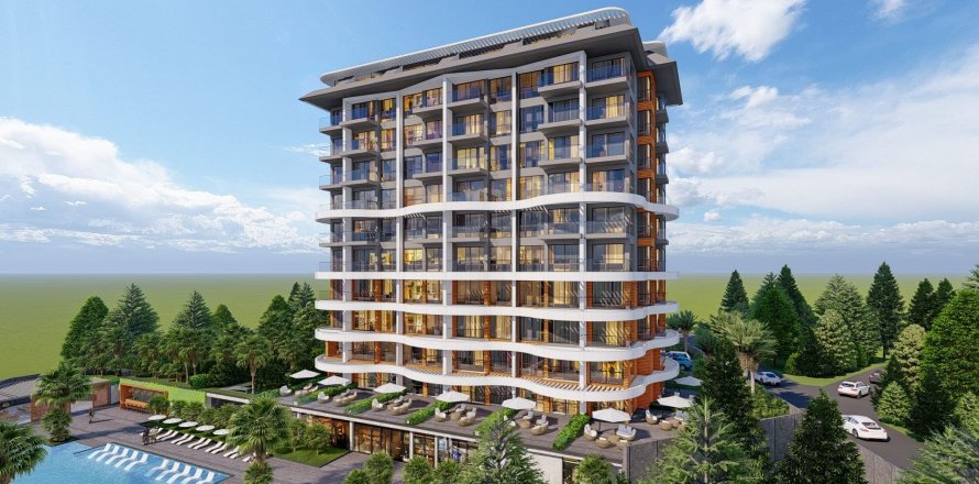 1+1 Lägenhet i Kavi Skyland, Demirtas, Alanya, Antalya, Turkiet Nr. 87879