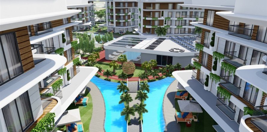 1+1 Lägenhet i Oba, Antalya, Turkiet Nr. 97271