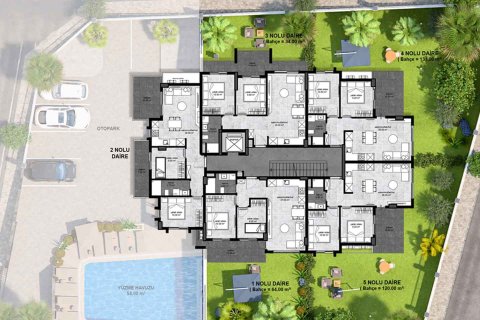 2+1 Lägenhet i Alanya, Antalya, Turkiet Nr. 228397 - 22
